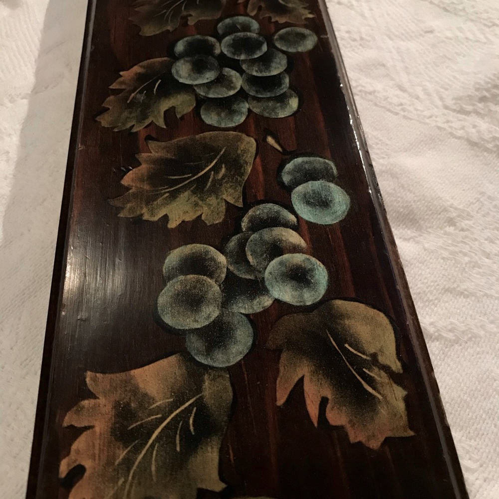 Wooden painted candle holders